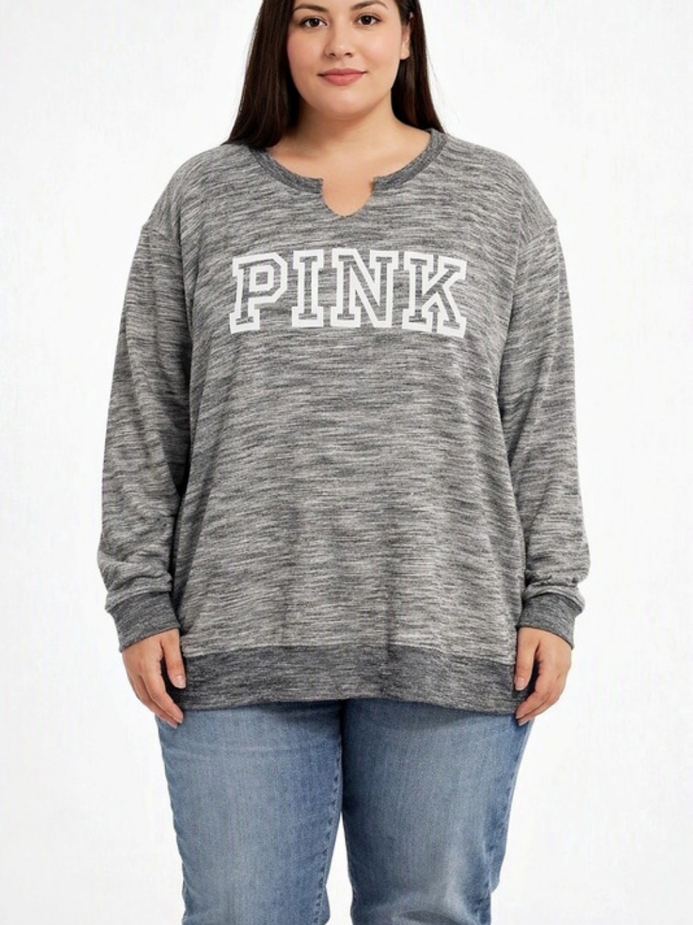 Victoria's Secret Pink Victoria's Secret sweatshirt Gray Logo Sweatshirt Size